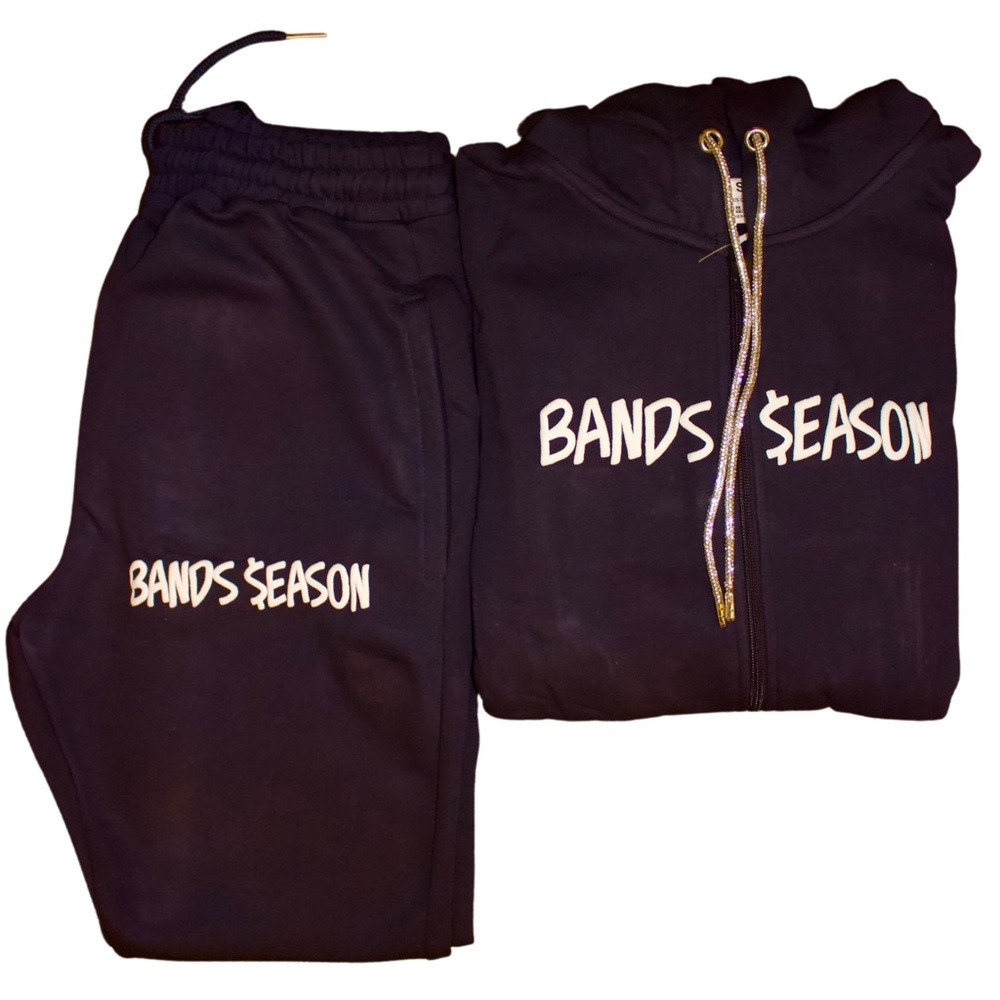 Navy blue sweatsuit